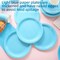 200pc Light Blue Party Supplies Set (Serves 50) - Baby Blue Plates, Napkins & Cups - Waterproof Disposable Dinnerware for Boy Baby Shower, 2026 Graduation, Winter Birthday & Christmas